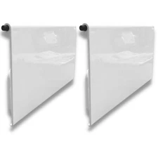 AquaStar Skimmer Weir Plate with 2 Clips Made in USA White SKWD101 (2 Pack)