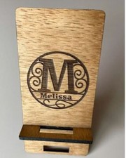 Wooden handmade phone stand