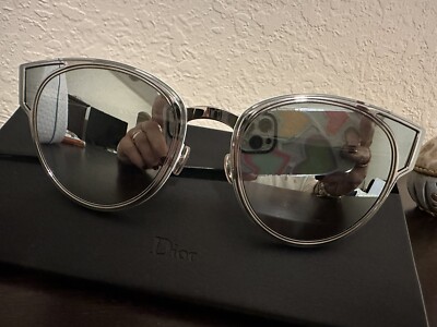 DiorSculpt mirrored Sunglasses CHRISTIAN DIOR SCULPT Palladium Silver Mirrored Cat Eye  main image 3