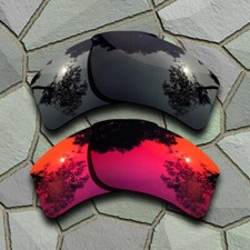Black Violet Red Lenses Replacement For-Oakley Quarter Jacket OO9200 Polarized