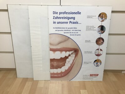 Bilderrahmen mit Antireflexglas rahmenlos 80x60/60x80 cm Cliprahmen entspiegelt