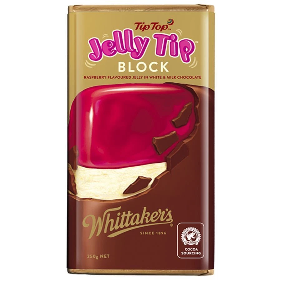 Whittaker s Jelly Tip Chocolate Block 250g