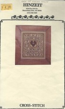 Hinzeit  Counted Cross Stitch Chart - Button ...
