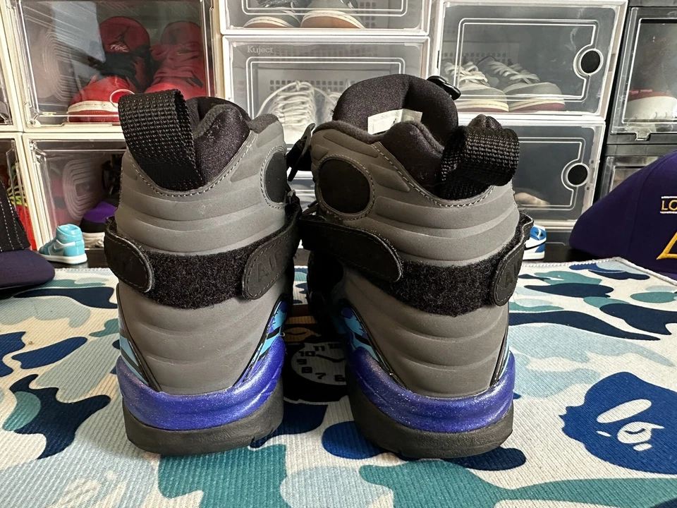 Jordan 8 Retro Aqua 5.5Y/7 Women’s - Image 3 of 4