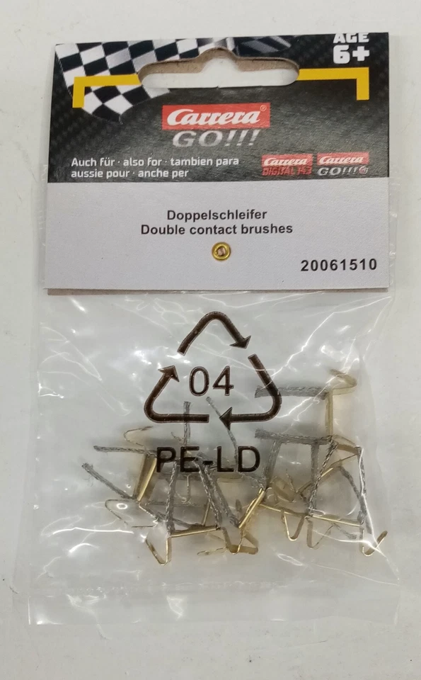 CARRERA GO !!! - CONTATTI STRISCIANTI / SPAZZOLE 10 PZ art. 20061510