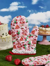 Strawberry Shortcake Pink Cute Kawaii Cookware Baking Kitchen Cooking Oven Mitt