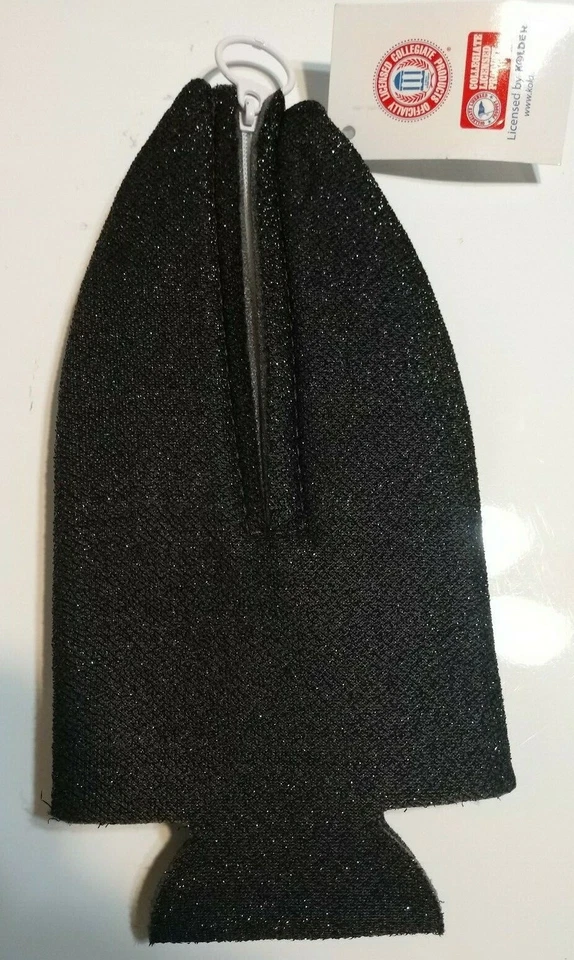 Texas Longhorns NCAA Football 12oz Beer Bottle Glitter Zippered Drink Koozie - Image 3 of 4