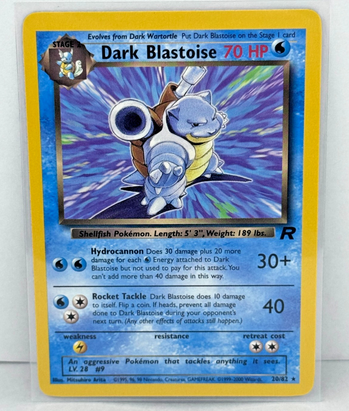 Pokemon: Dark Blastoise 20/82 Team Rocket Unlimited, NM