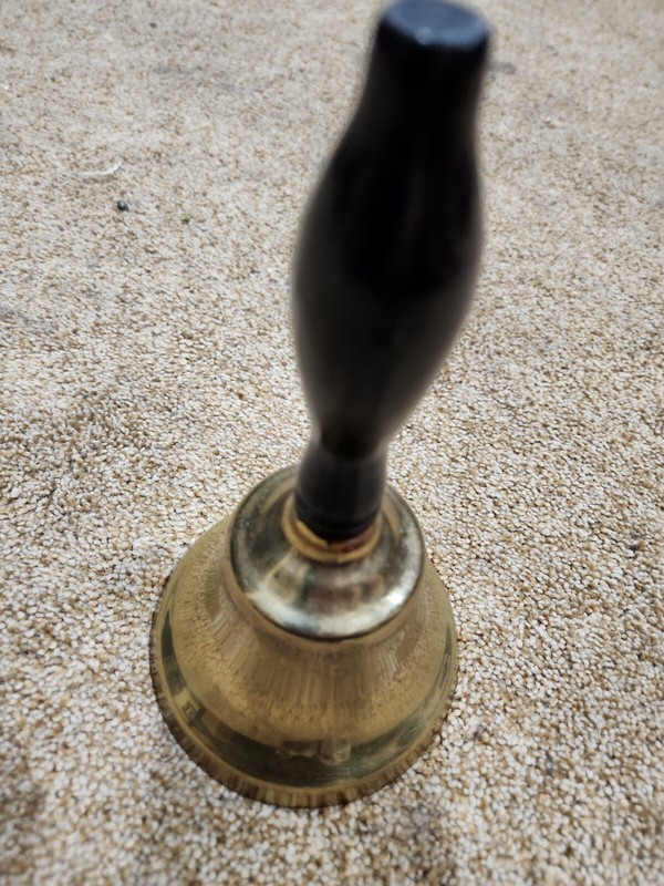 Metal Brass Wood Hand Bell Clapper Ringer 