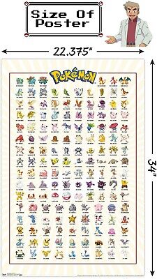 Poster Pokemon - Kanto 151, Wall Art, Gifts & Merchandise