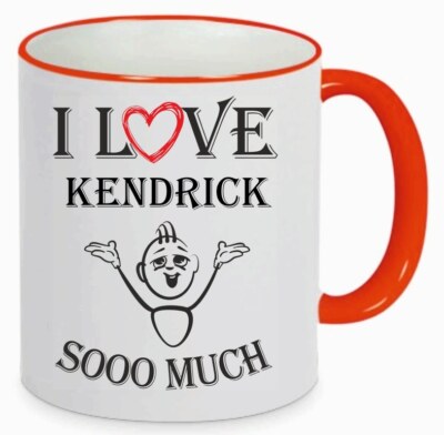 Kaffetasse I Love Kendrick so Much Kaffee Becher Tasse Liebe Rot 113466