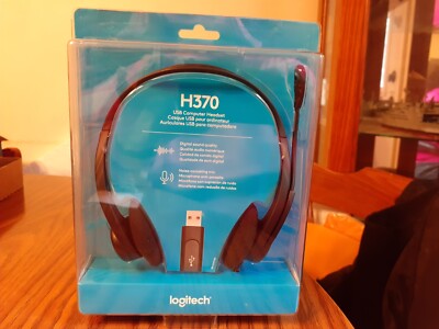 Logitech H370 USB Computer Headset Digital Sound Noise