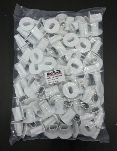 Dual Feed ThruBushing,for dual RG6 cable,Black/white,100 Pcs,FTBD-56B/W,freeship - Picture 9 of 9