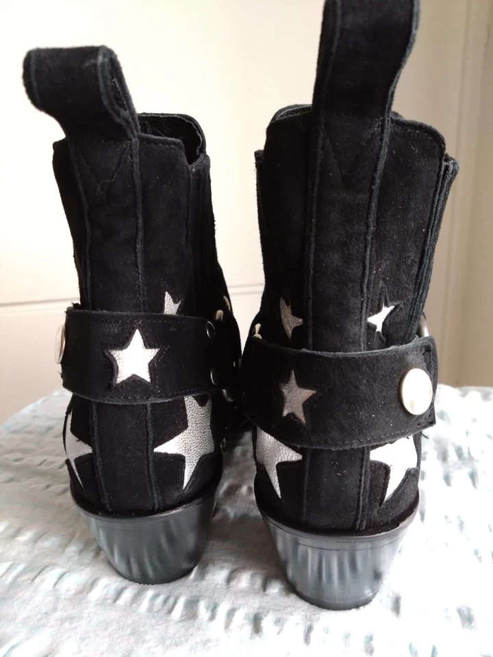 OLD GRINGO MEXICANA CIRCUS BLACK SILVER STARS NEW  EU40 ,US9.5, UK7 COWBOY BOOTS - Bild 3 von 4