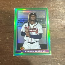 2021 Bowman 1991 Ronald Acuna Jr. /99 Green Parallel