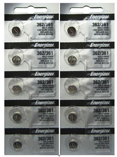 Energizer Batteria Pila 1,55v 361 362 Sr721sw Per Orologio Bottone Tampone Orologi | Energizer | - Cinturini E Ricambi Per Orologi - Foto 6