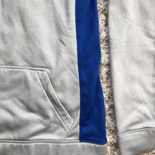 NDC OH Womens Soccer Nike Gray Blue Stripe Pull Over Hoodie Size S Therma-Fit-H - Picture 3 of 6