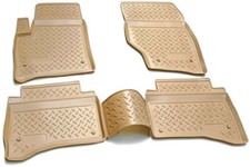 Set 3D Gummi Fussmatten passend für Porsche Cayenne 1 9PA 2002-2010 beige NEU