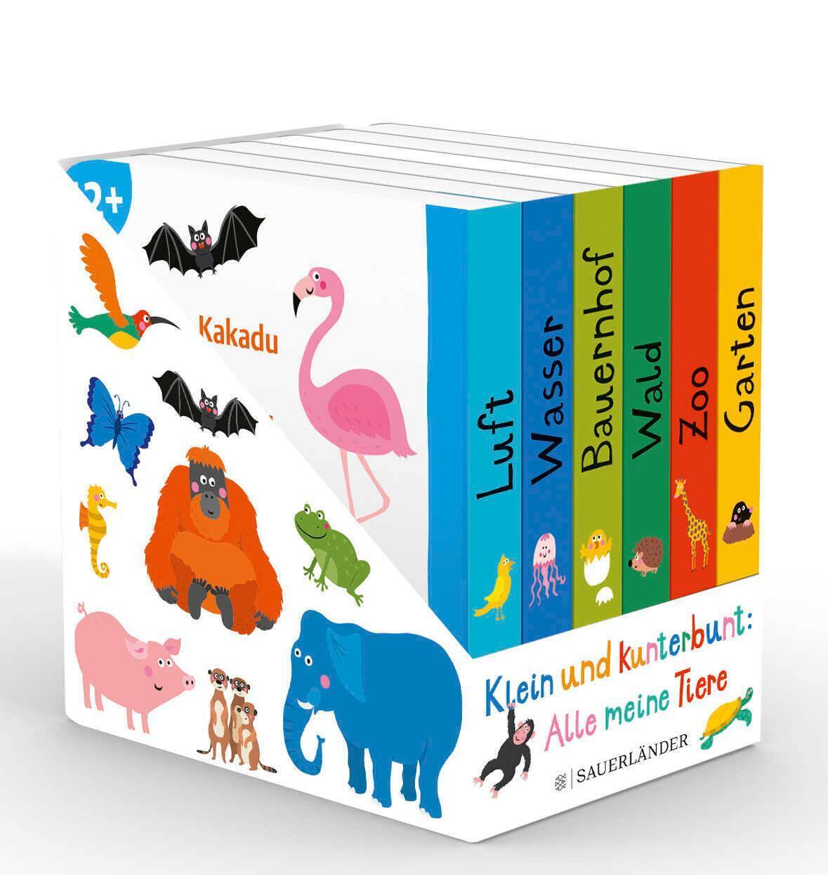 Thumbnail - Klein Und Kunterbunt: Alle Meine Tiere (würfel) | 6 Mini-bücher |
