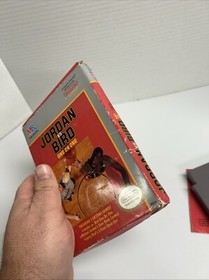 Jordan vs Bird One-On-One Nintendo Entertainment Game 1989 Auth Working NES CIB