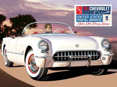 AMT/MPC AMT1244/12 - 1/25 1953 Chevy Corvette USPS Stamp Series Collector Tin