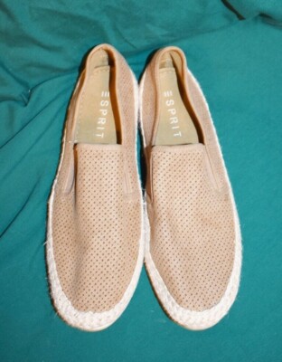 Esprit 10M Cushioned Erin Almond Toe Slip On Espadrille Shoes