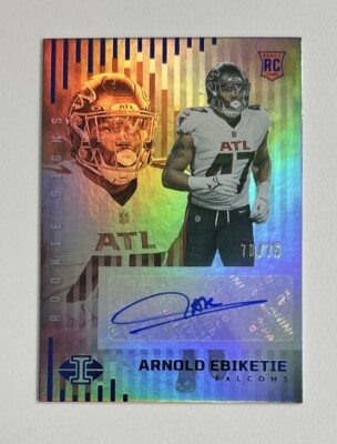 2022 Panini Illusions- Arnold Ebiketie - Rookie Signs Blue RC #RS-AE (AU SP) /75