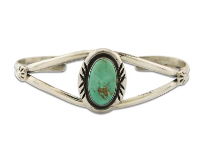 Vintage Navajo Bracelet 925 Silver Turquoise Traditional Handmade Authentic