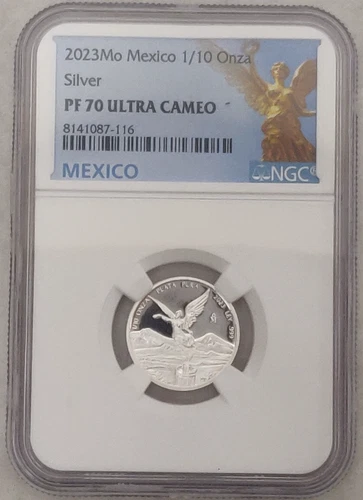 2023 MO MEXICO PROOF  1/10 ONZA SILVER COIN NGC PF 70 ULTRA CAMEO