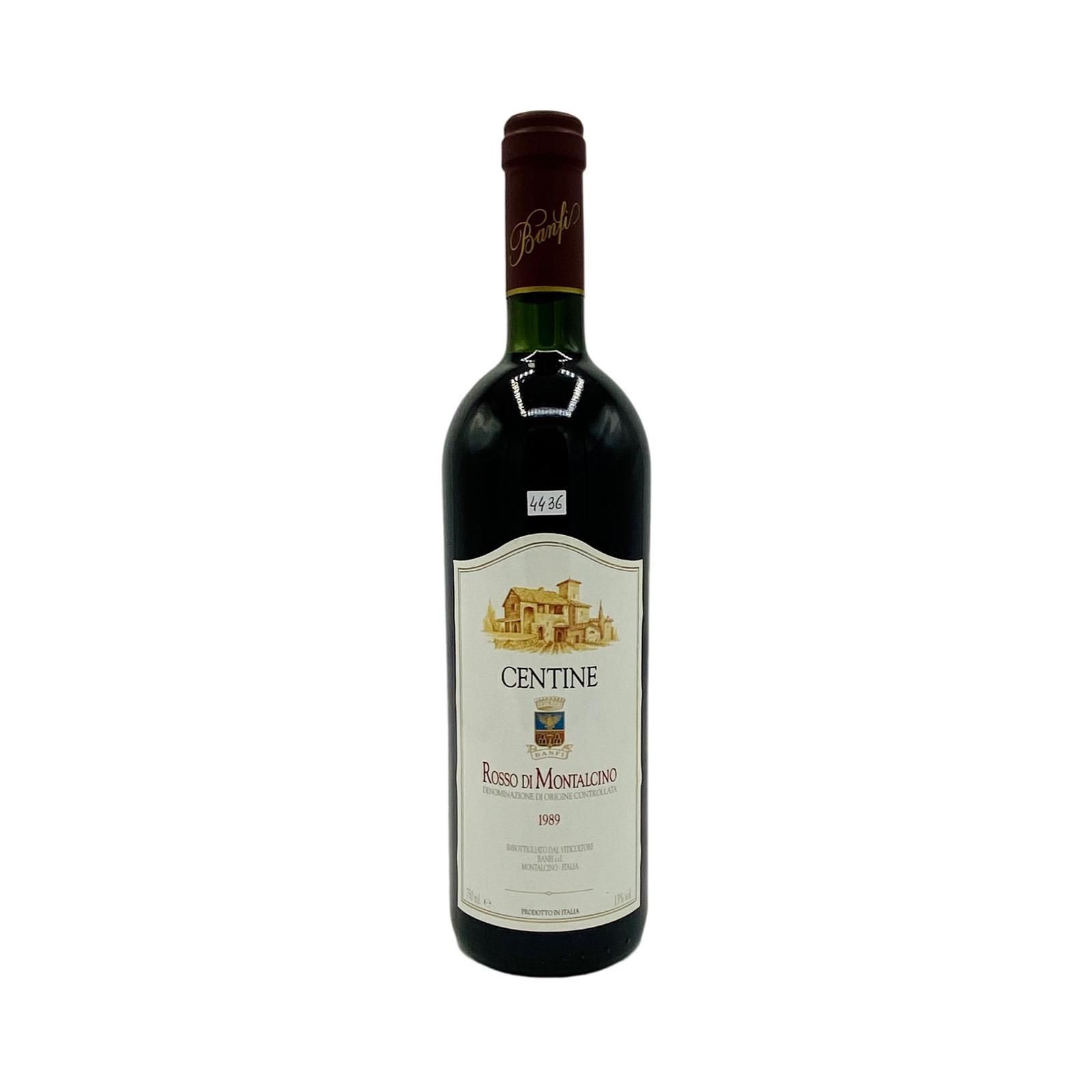 Vintage Bottle - Banfi Rosso di Montalcino DOC "Centine" 1989 0,75 lt. - COD. 44