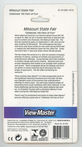 100th. Anniversaire Missouri État Fair 2001 View-Master Paquet Scellé État Neuf - Photo 2 sur 2
