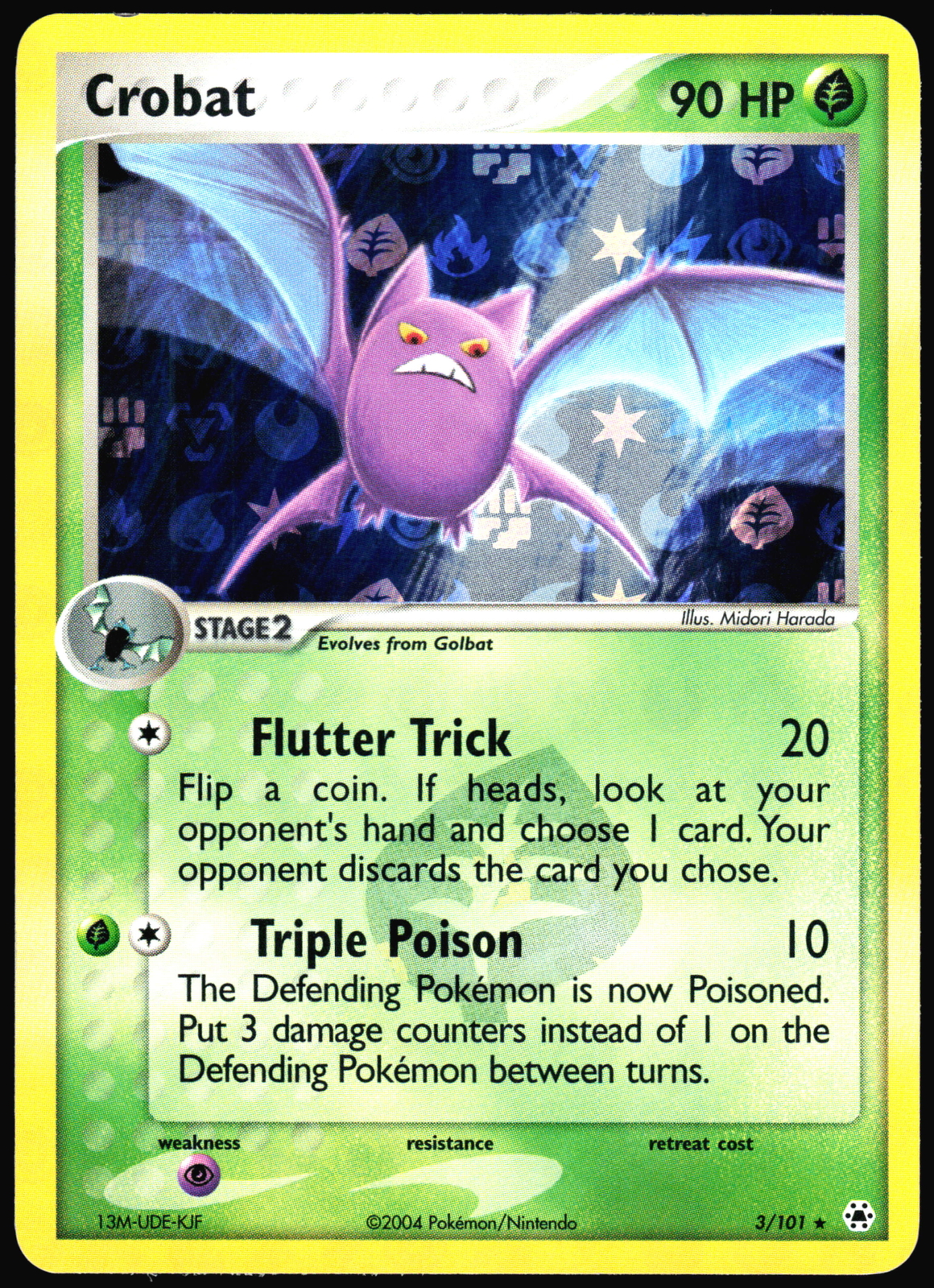 Crobat Hidden Legends #3/101 HOLO MINT Pokemon Card T1-748