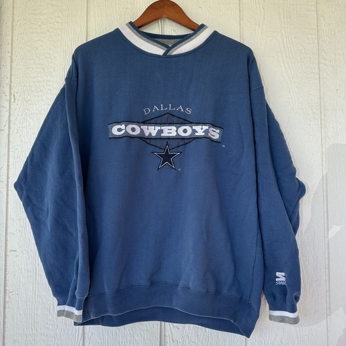 VINTAGE 1990s STARTER DALLAS COWBOYS SWEATSHIRT vtg NFL football emmit
