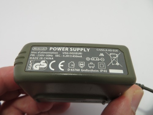 Genuine! Nintendo USG-002 (EUR) DS Lite Wall Charger Power Supply 5.2V 450mA - Photo 10/11