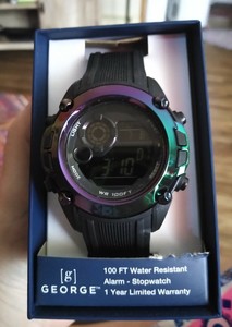 waterproof watch with light