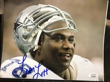 Leon Lett Signed Autographed Dallas Cowboys 8x10 Photo With JSA COA Retired