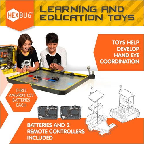 HEXBUG BattleBots Arena MAX, Remote Control Robot Toys for Kids New Version - 第 4/8 張圖片