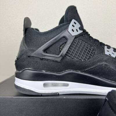 Nike Air Jordan 4 Retro SE Black Canvas GS DV0553-006 Size US 6.5Y