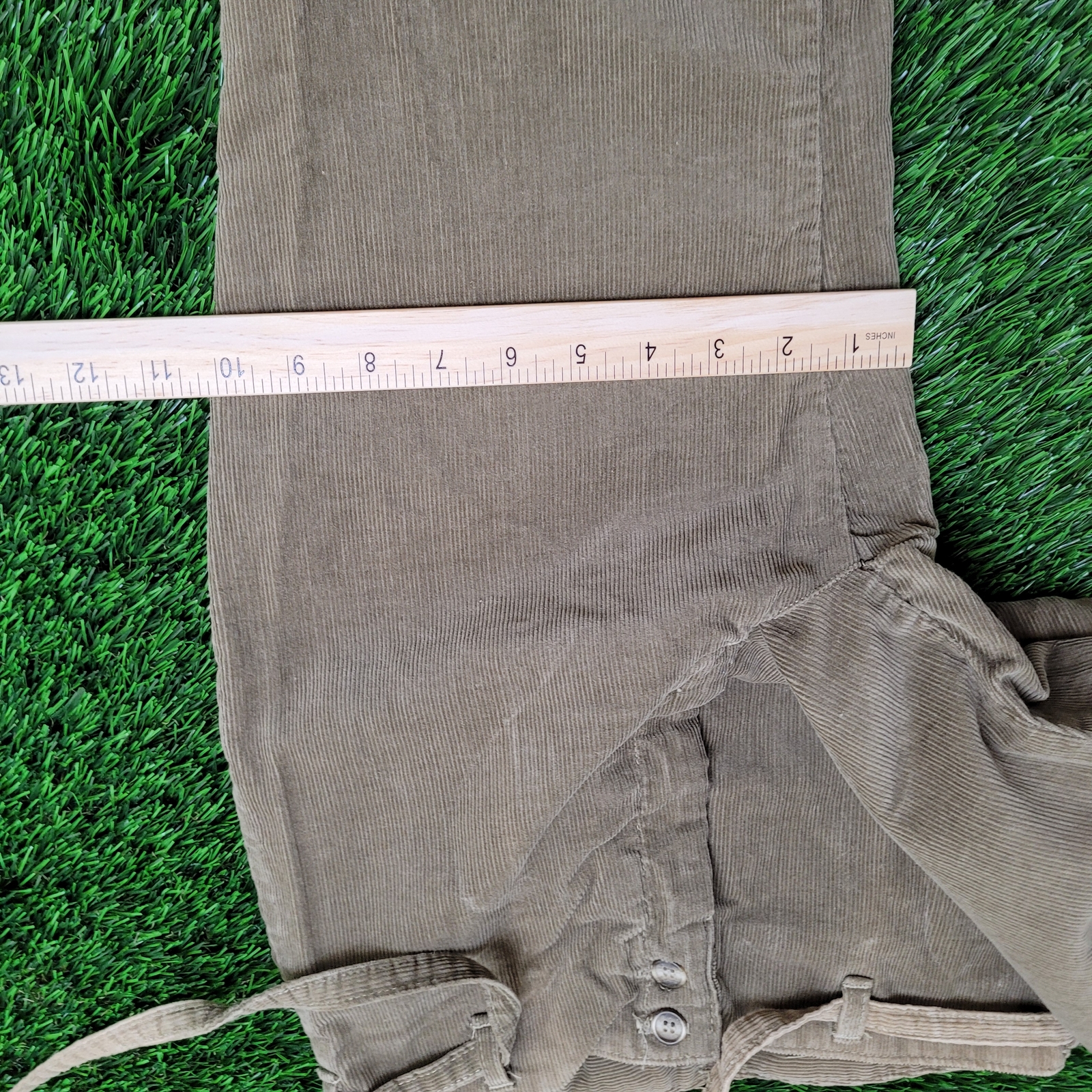 Vintage teen kids 70's high waist corduroy pants 5 L main image 1