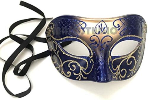 Mens Masquerade Ball Mask Cosplay Mardi Gras Prom Dance Birthday Bachelor Party - Picture 2 of 46