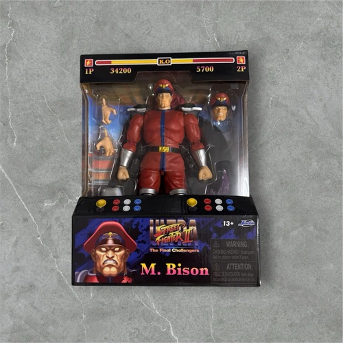Jada Street Fighter M. Bison 6" Deluxe Collector Figure NEW Free p&p