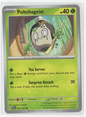 Pokemon Twilight Masquerade - 021/167 Polchageist | eBay