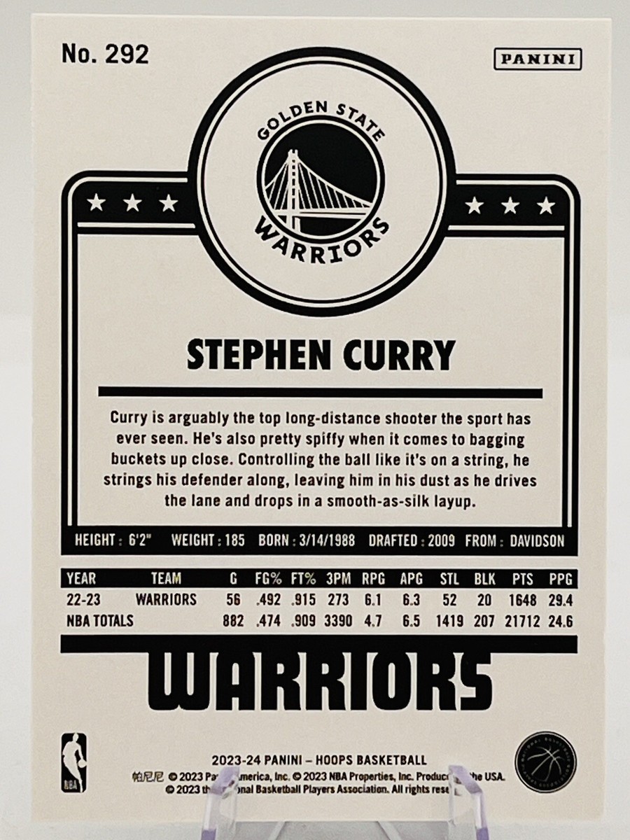 2023-24 Panini NBA Hoops Stephen Curry #292 Winter Hoops 2023-24 Panini NBA Hoops Stephen Curry #292 Winter Hoops