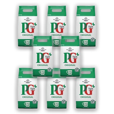 PG Tips Schwarztee Tee Dreierpack (8 x 870g) 2400 Teebeutel Schwarzer Tee