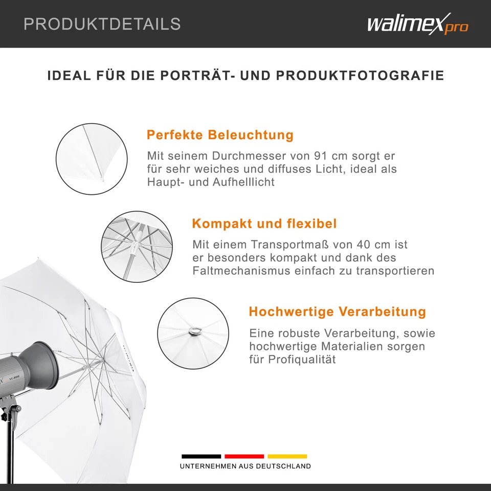 Walimex pro Mini écran diascopique, 91cm - Photo 3/4