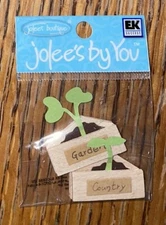 RARE Jolees Mini by You Seeding in Tray Panting Garden Scrapbook Non-Adhesive