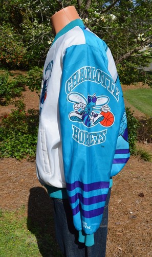 Near Mint Vintage CHALK LINE Charlotte Hornets Signed Rex Chapman Jacket Rare XL - Picture 7 of 9
