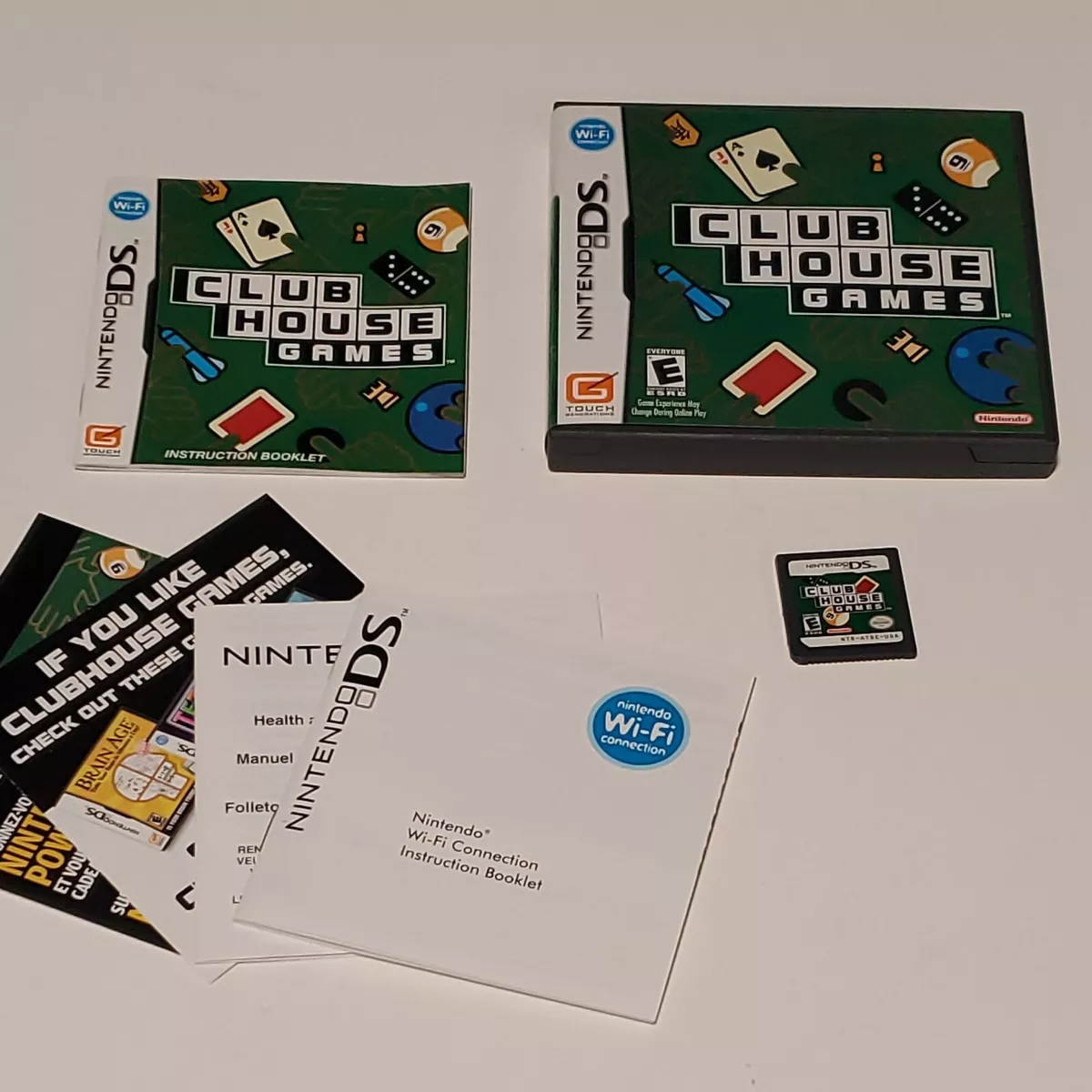 Clubhouse Games - Nintendo DS Game Complete CIB Tested & Works