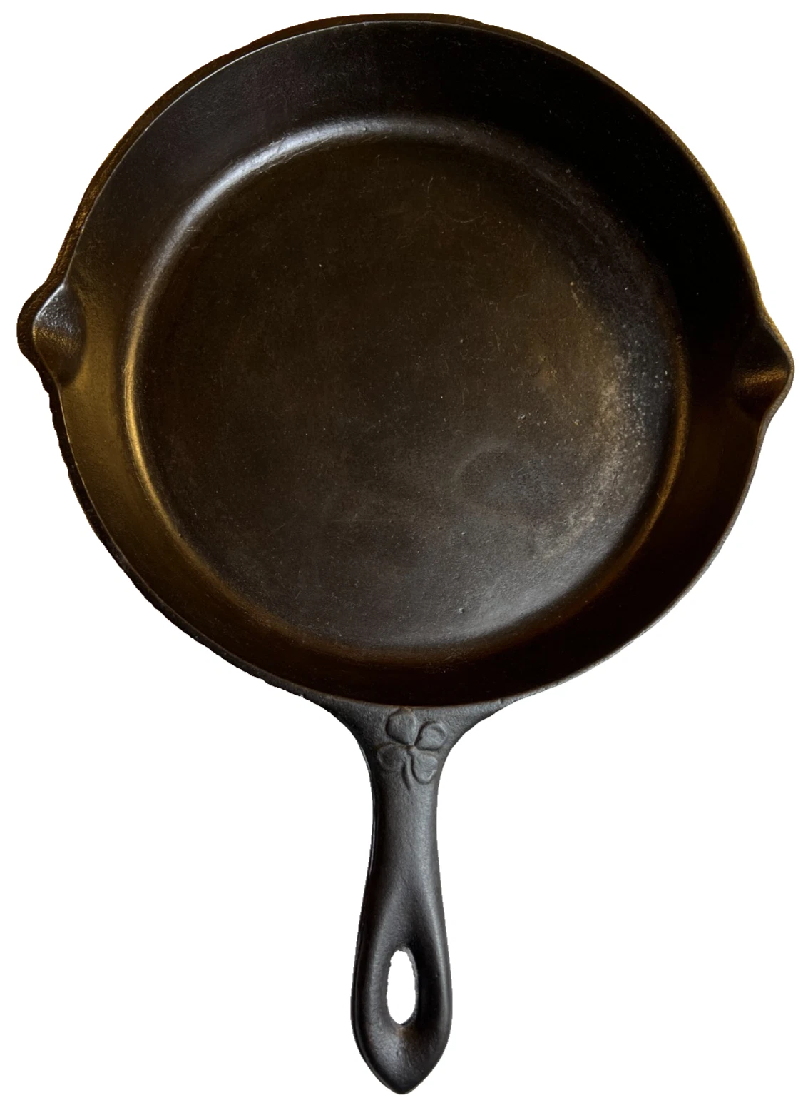 RARE Portland Stove Foundry #8 Cast Iron Skillet Pan Clover Logo MAINE 3.11lb !