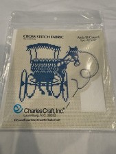 Charles Craft Cross Stitch Fabric WHITE Aida 18-count 12x18 Inches